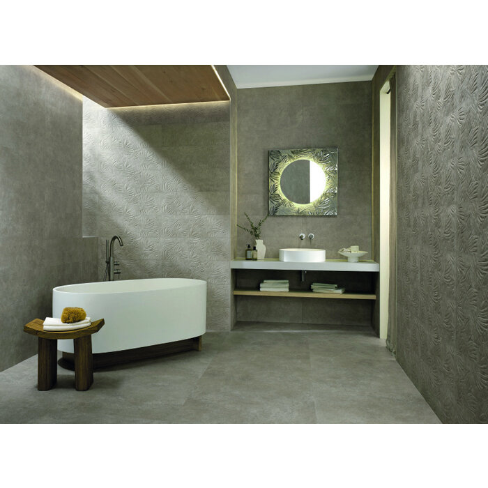 FAP Ceramiche Nobu Grey wandtegel fossil 25x75 rett