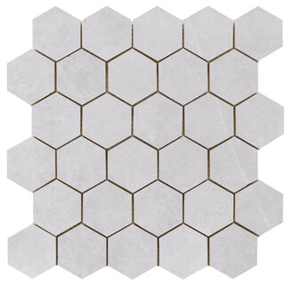 Cifre Cerámica Statale Pearl hexagon mozaiek op net van 26,3x27,4