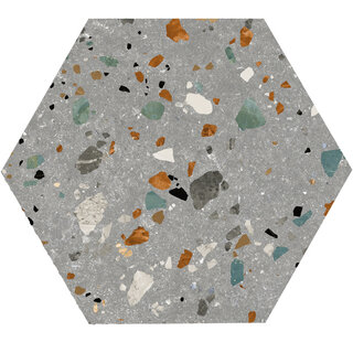 Prissmacer Cerámica Gobi Grigio hexagon 20x24
