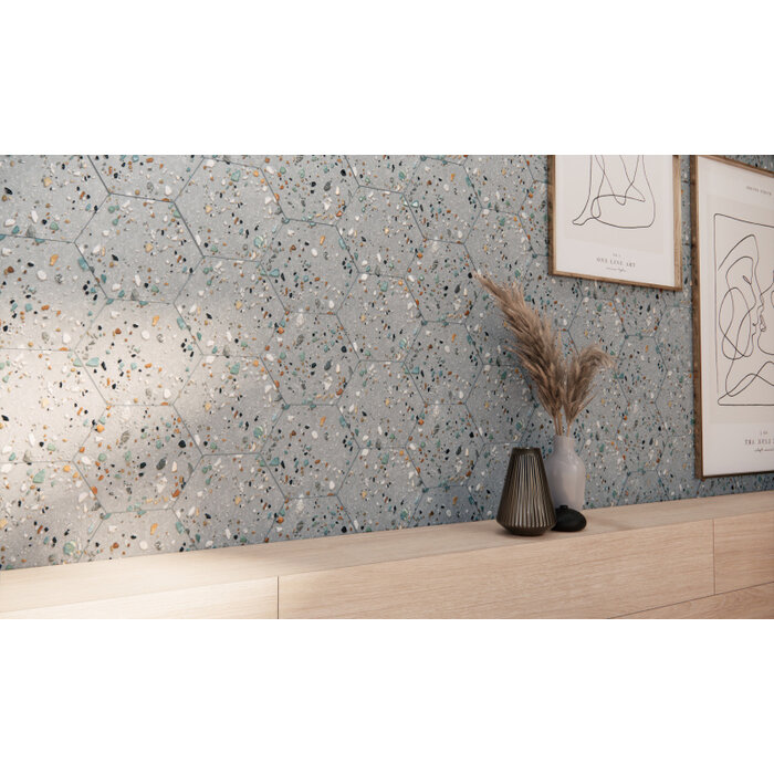 Prissmacer Cerámica Gobi Grigio hexagon 20x24