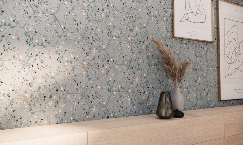 Prissmacer Cerámica Gobi Grigio hexagon 20x24