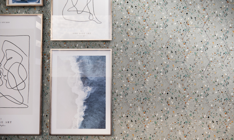 Prissmacer Cerámica Gobi Grigio hexagon 20x24