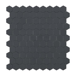 By Goof By Goof mozaiek hexagon dark grey 3,5x3,5cm