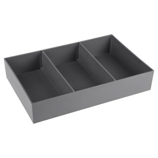 By Goof Lade organizer 32x21x6cm 3-vakken grijs