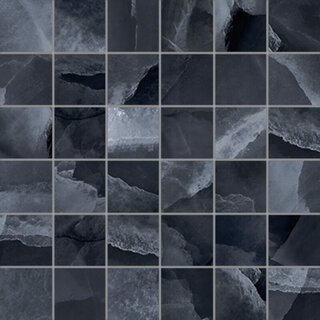 Energieker Onyx ek Black mozaiek pulido 5x5 op net van 30x30