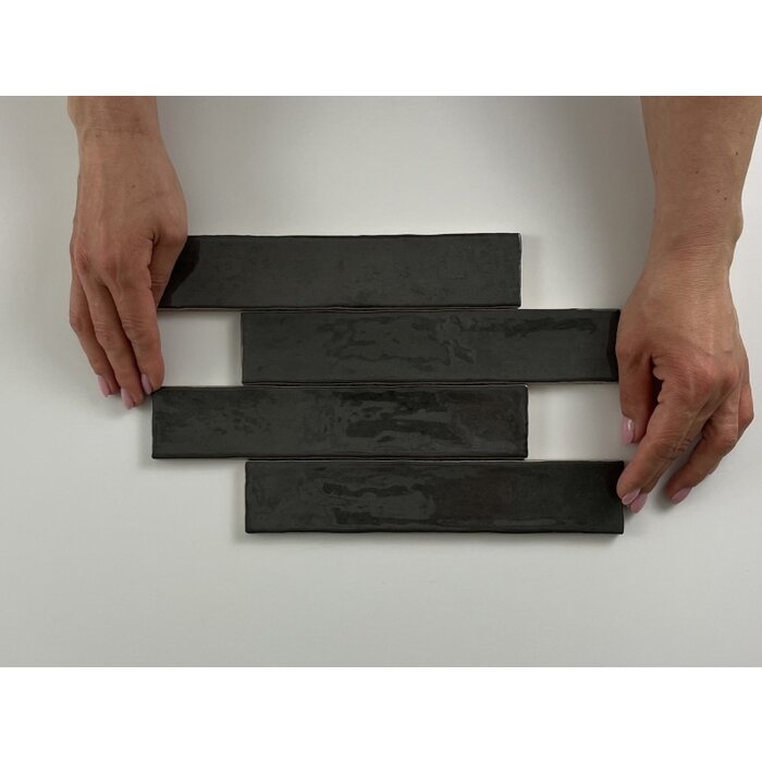 Cifre Cerámica Kalon Anthracite wandtegel 5x25 glans