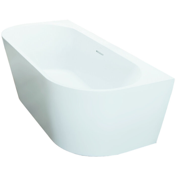 By Goof Half vrijstaand bad Juul wit mat