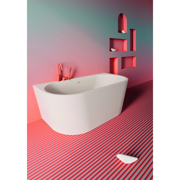 By Goof Half vrijstaand bad Juul wit mat