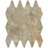 FAP Ceramiche Nobu Slate rombi mosaico 5x11,5 rond op net van 31x35,5