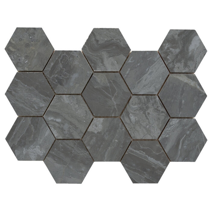 Cifre Cerámica Luxury hexagon mozaiek Ample Dark gepolijst 32,5x22,5