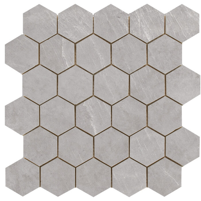 Cifre Cerámica Statale Greige hexagon mozaiek op net van 26,3x27,4