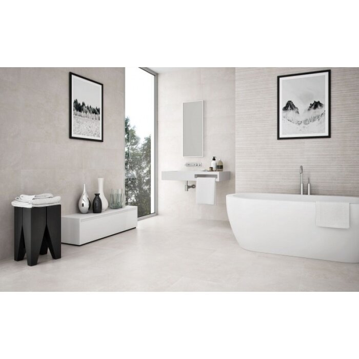 Cifre Cerámica Neutra Relief Decor Cream 30x90 rett
