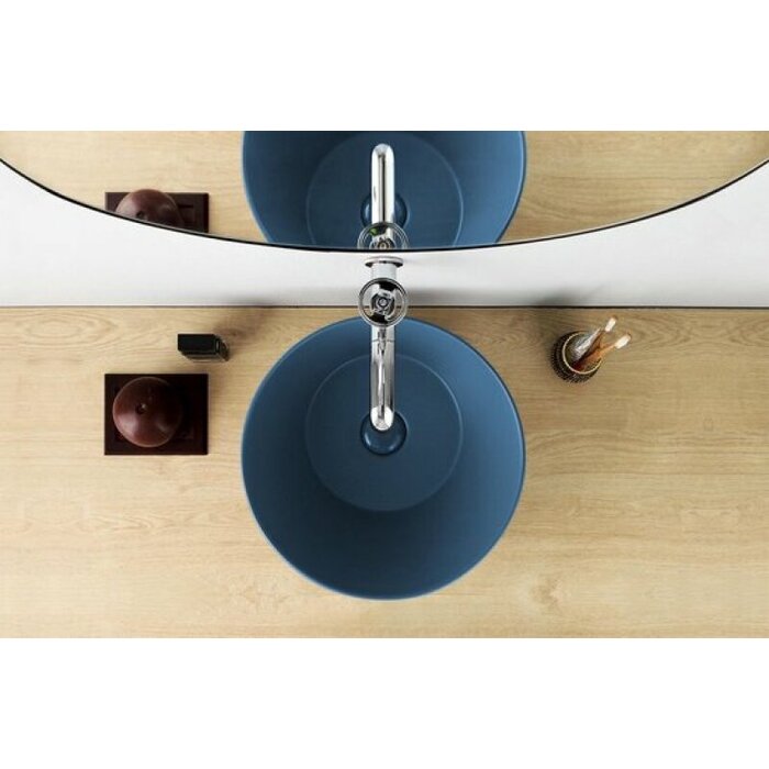 By Goof Mees design waskom rond mat blauw