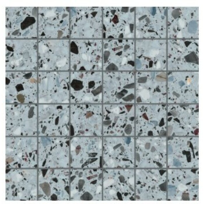 Energieker Medley terrazzo Sugar mozaiek 5x5 op net van 30x30