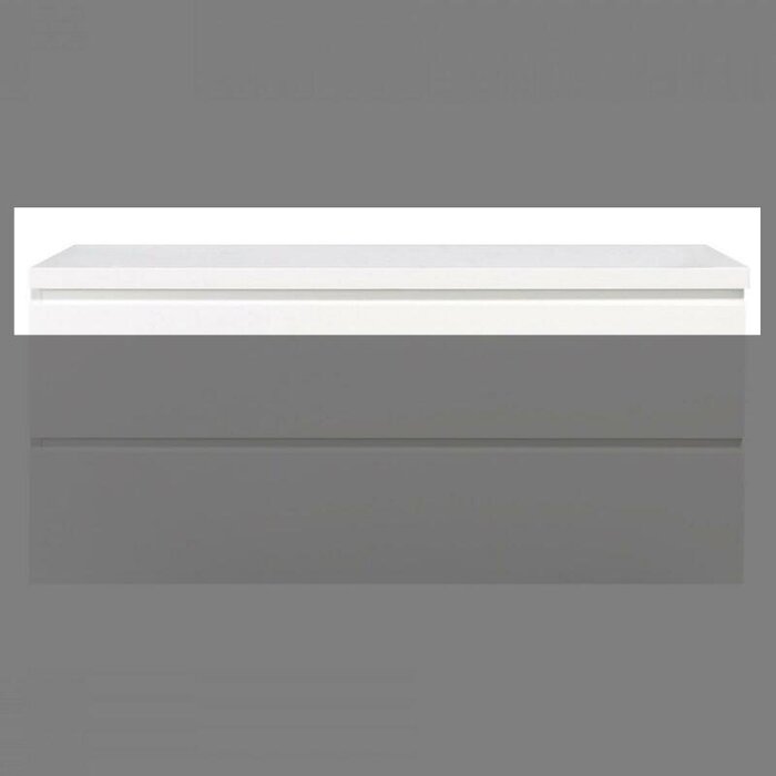 By Goof Topblad Tieme hoogglans wit 120cm