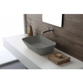 By Goof Mees design waskom rechthoek mat grijs