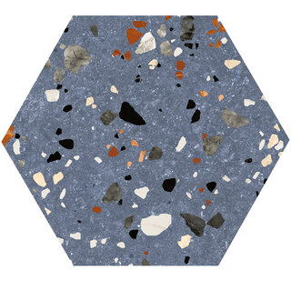 Prissmacer Cerámica Gobi Blu hexagon 20x24
