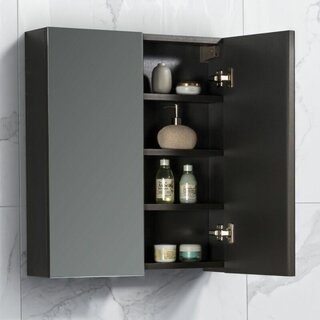 By Goof Spiegelkast Tieme mat grijs 60x70x16cm