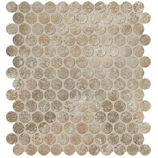 FAP Ceramiche Nobu Slate round mosaico 2,2cm rond op net van 29x32,5