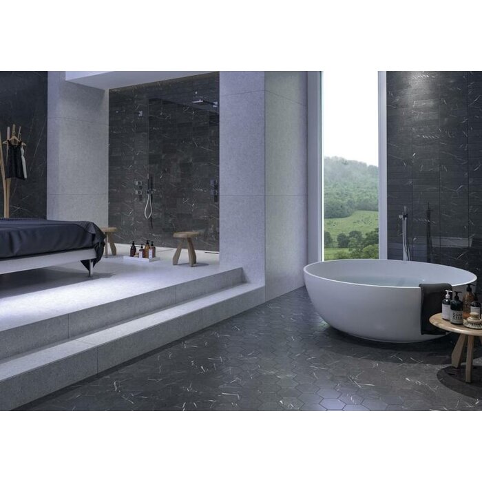 Cifre Cerámica Hexagon Marquina Mat 15x17