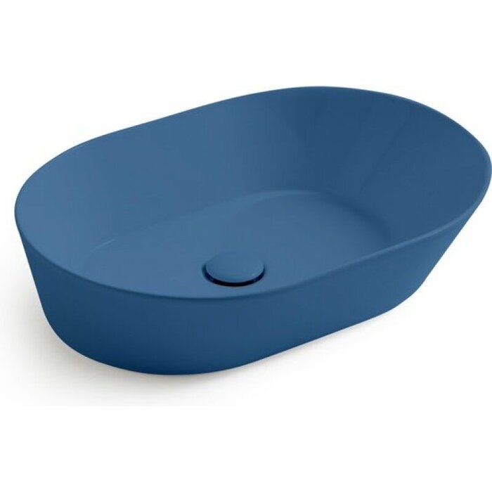 By Goof Mees design waskom ovaal mat blauw