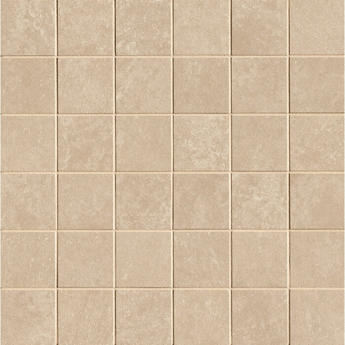 FAP Ceramiche Nobu Beige macro mosaico 5x5 op net van 30x30
