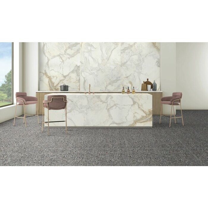 Energieker Medley terrazzo Antracite 60x60 rett