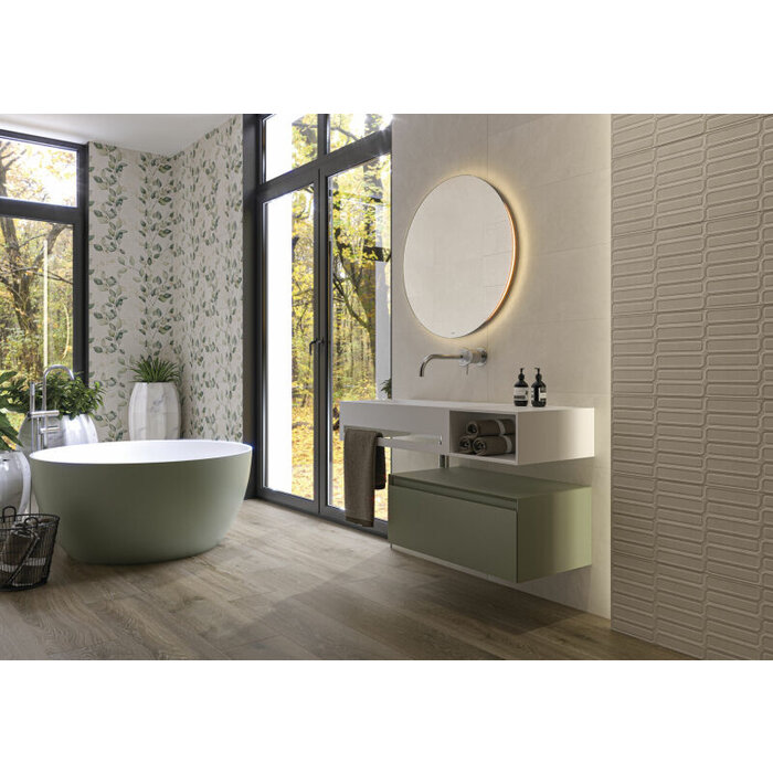 Cifre Cerámica Alure Ivory Caudalie decor wandtegel 30x75 rett