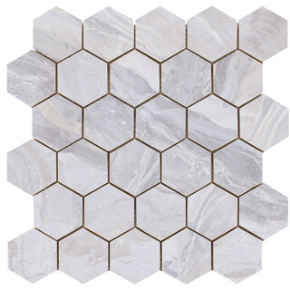 Cifre Cerámica Luxury hexagon mozaiek White gepolijst 26,3x27,4