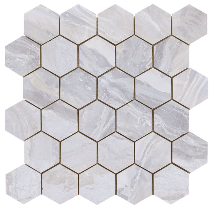 Cifre Cerámica Luxury hexagon mozaiek White gepolijst 26,3x27,4