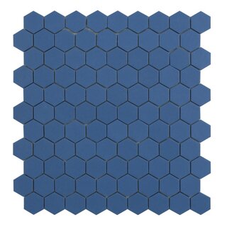 By Goof By Goof mozaiek hexagon marine blue 3,5x3,5cm