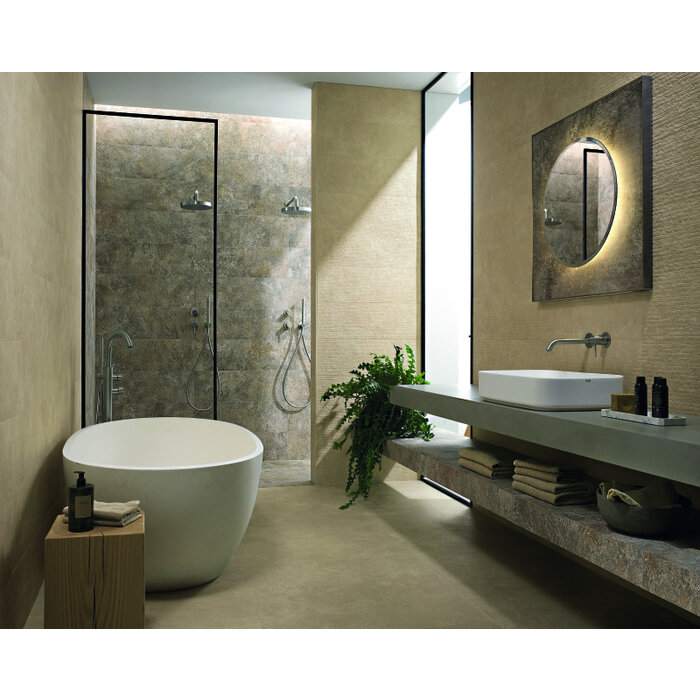 FAP Ceramiche Nobu Beige wandtegel row 25x75 rett