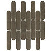 FAP Ceramiche Nobu Cocoa curve mosaico 3,5x14,5 op net van 29x29,5