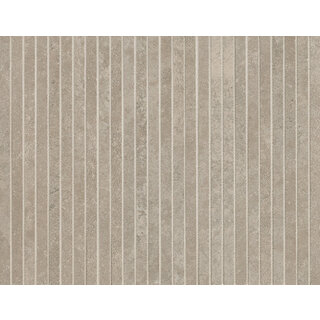 FAP Ceramiche Nobu Grey tratti mosaico 1x24 rond op net van 24x30,5