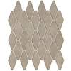 FAP Ceramiche Nobu Grey rombi mosaico 5x11,5 rond op net van 31x35,5