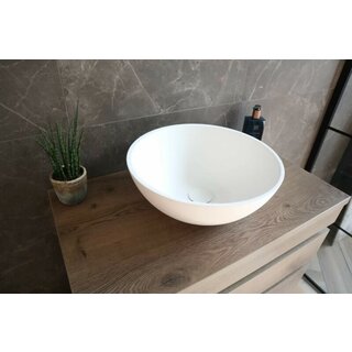 By Goof Waskom Max Solid Surface White Matt 37x37x14,5cm