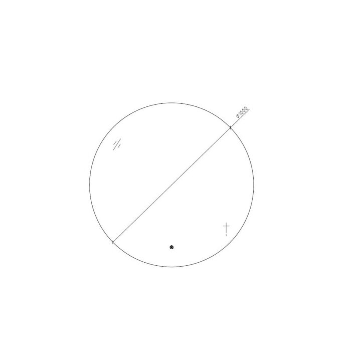 By Goof Badkamerspiegel 100cm LED, touch knop, anti-condens