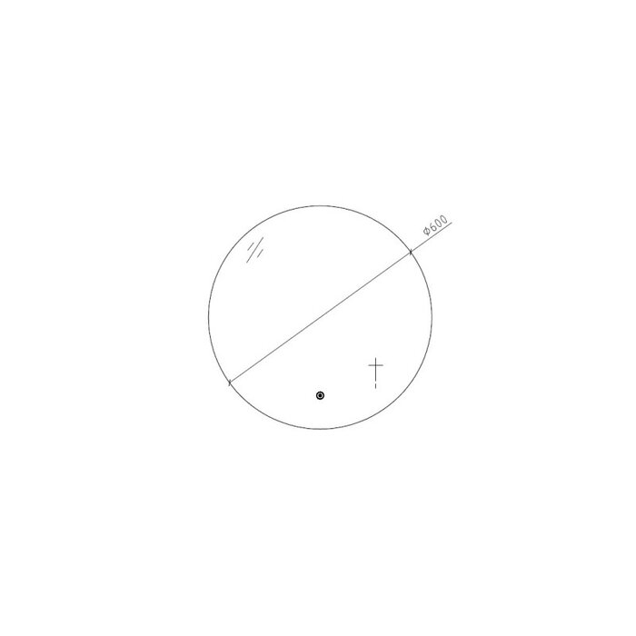 By Goof Badkamerspiegel 60cm LED, touch knop, anti-condens