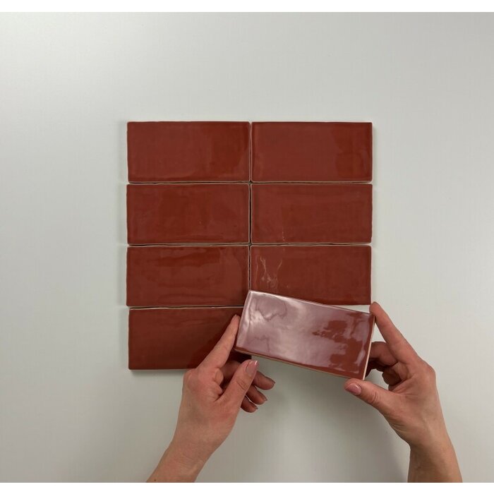 Cifre Cerámica Atlas Garnet Brillo 7,5x15