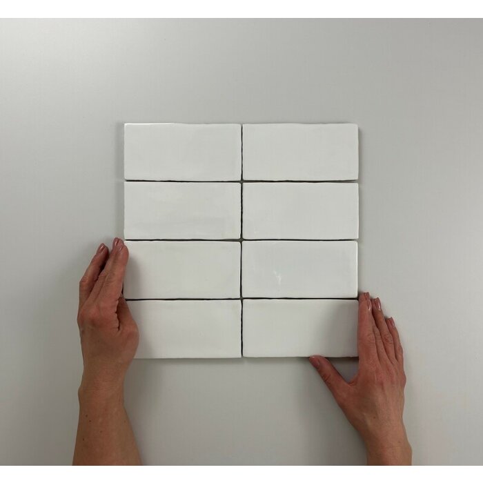 Cifre Cerámica Atlas White Brillo 7,5x15