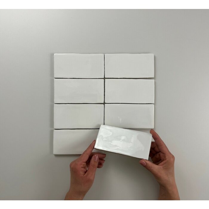 Cifre Cerámica Atlas White Brillo 7,5x15