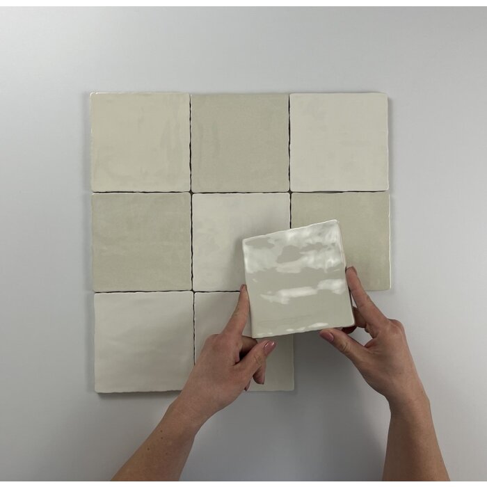 By Goof Moos Ivory glans handvorm 13x13