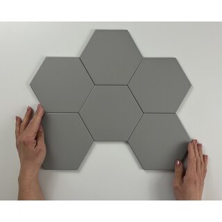 Cifre Cerámica Hexagon Timeless Grey mat 15x17