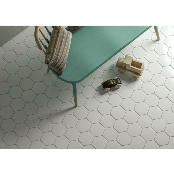 Cifre Cerámica Hexagon Timeless White mat 15x17