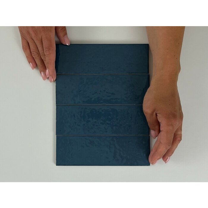 Equipe Cerámicas  Kalma Deep Blue 6x18,6 glans