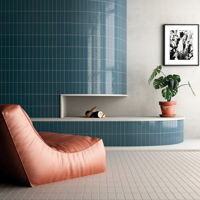 Equipe Cerámicas  Kalma Deep Blue 6x18,6 glans