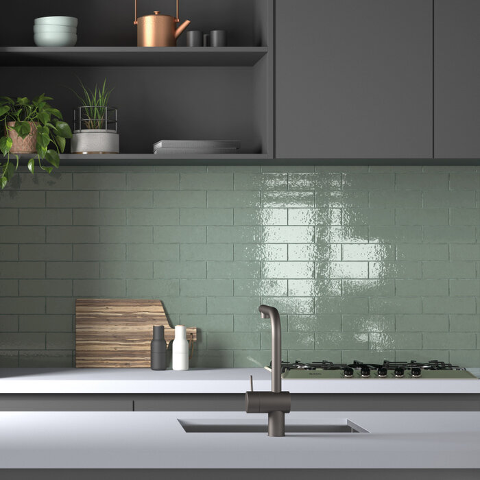 Equipe Cerámicas  Kalma Blue Lake 6x18,6 glans