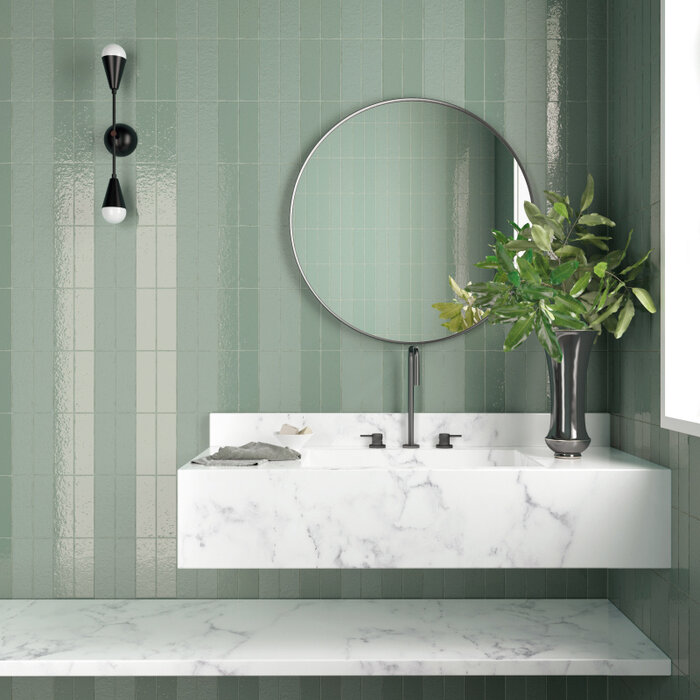 Equipe Cerámicas  Kalma Blue Lake 6x18,6 glans