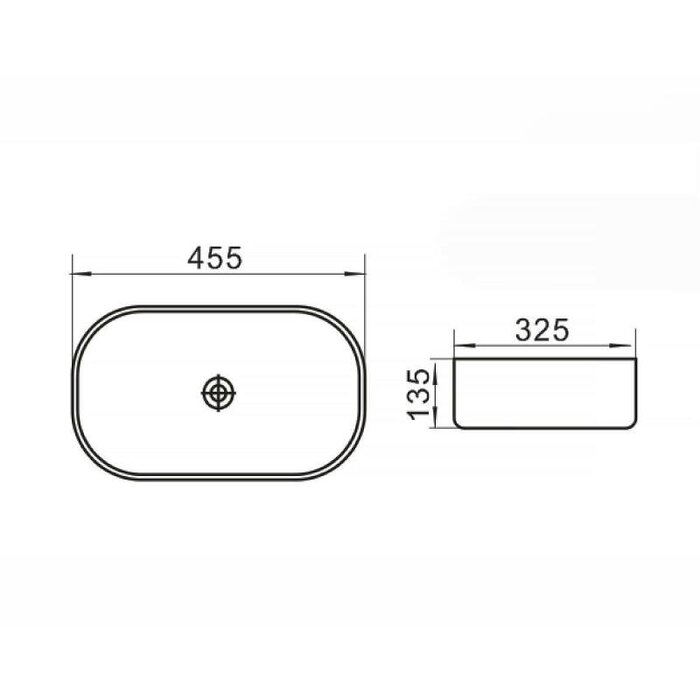 By Goof Waskom keramiek wit 45.5x32.5x13.5cm