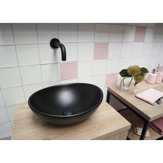 By Goof Waskom keramiek mat zwart 40x33x14.5cm